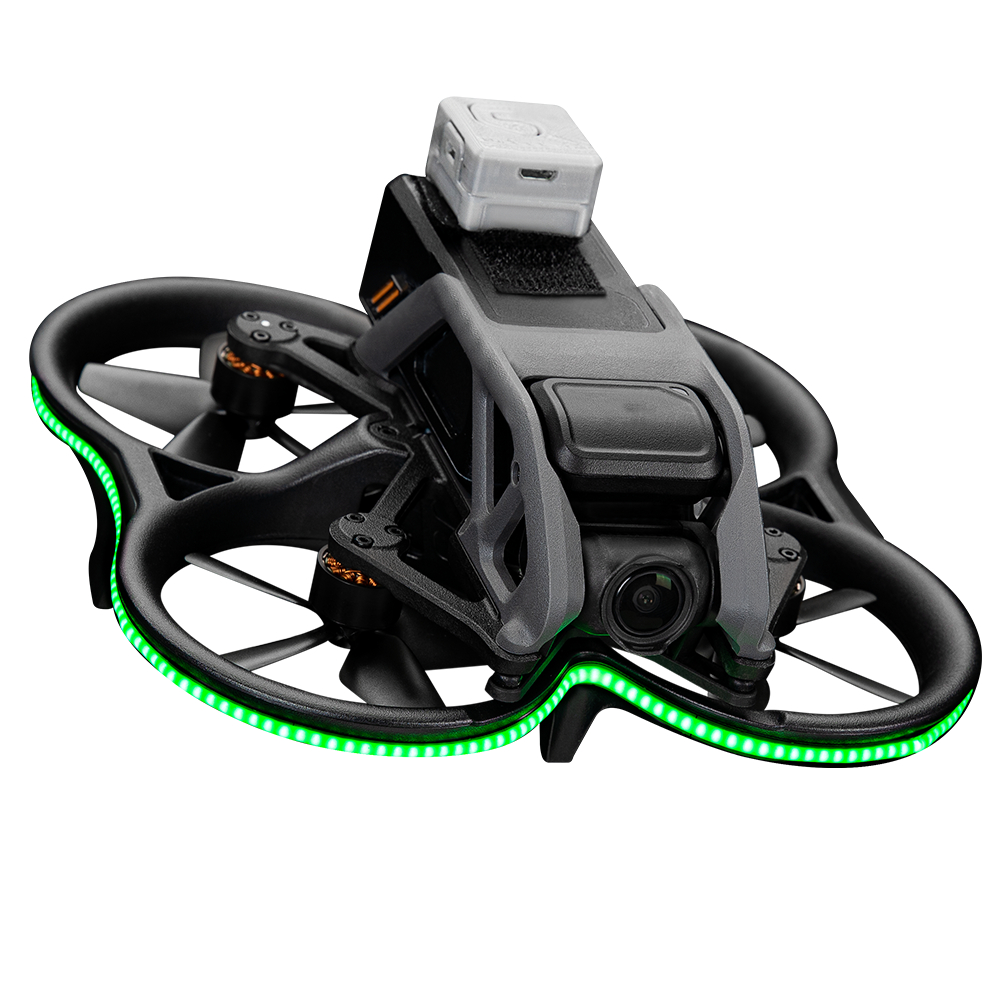 Photography Led Lighting Kit - Dji avata用蛍光色LEDストリップ,夜間飛行警告灯,ドローンカメラアクセサリー,青色