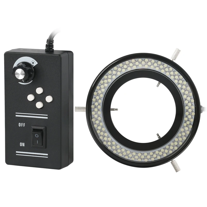Macro Photography Led Lighting - 産業用4ゾーン-4輪駆動駆動,ステレオ顕微鏡カメラ用LEDリングライト144輝度調整可能