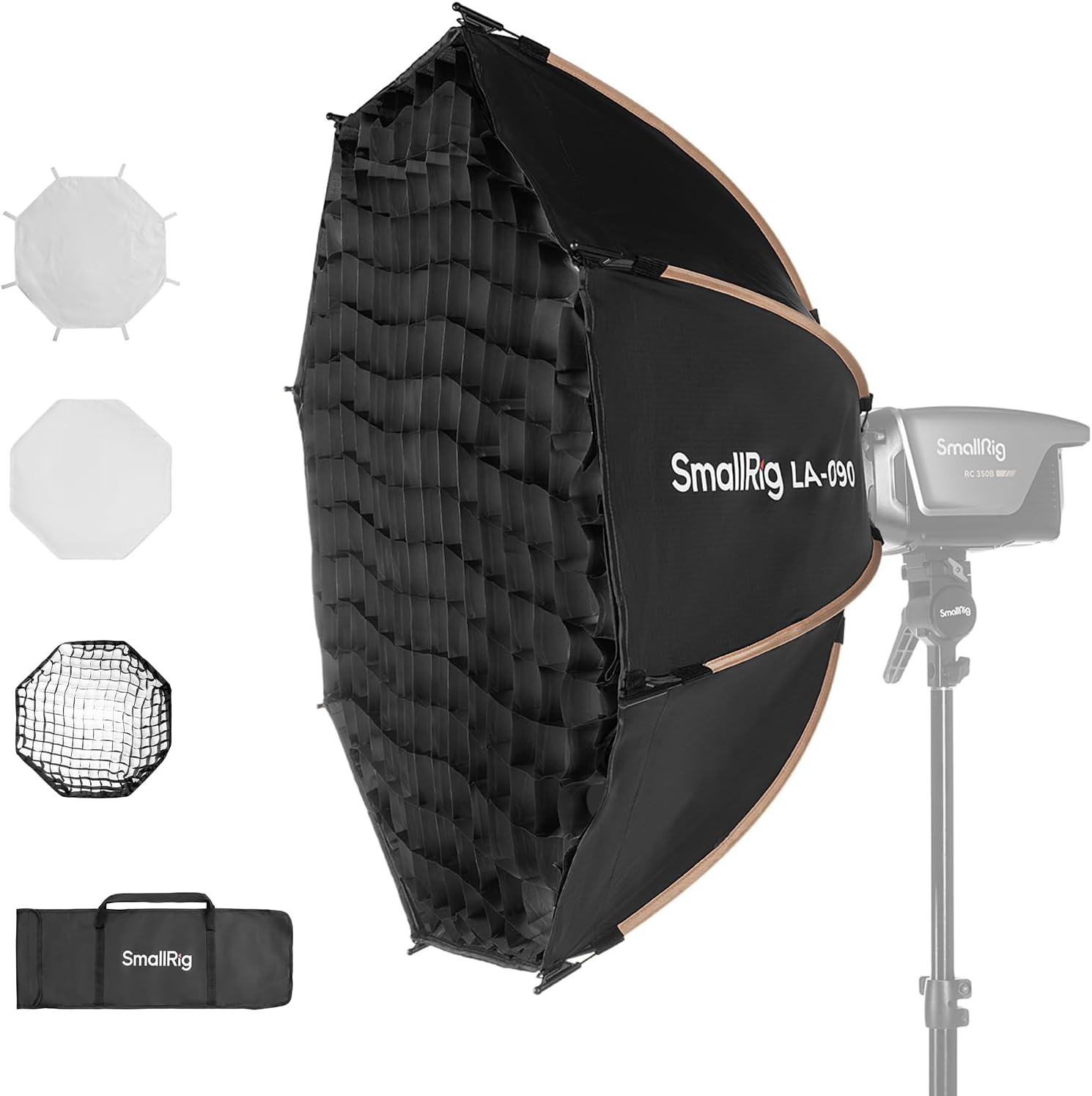 Photography Lighting Kits - 35インチボーエンズマウントオクタゴンソフトボックス写真撮影照明キット、クイックリリース機能付き、COB LEDライトおよびスピードライトフラッシュ用ポータブルライトモディファイアー