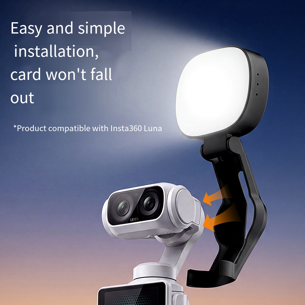 Photography Lighting Kits - Insta360 Luna Ultraジンバルカメラ用ポータブルビューティーフィルライト、ライブストリーミング写真撮影アクセサリー
