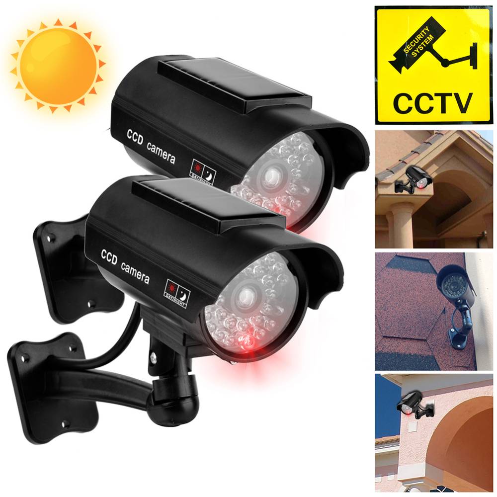 Macro Photography Led Lighting - 屋外ソーラーシミュレーションカメラ,防水ダミーカメラ,CCTV監視,家庭用,LEDライト点滅