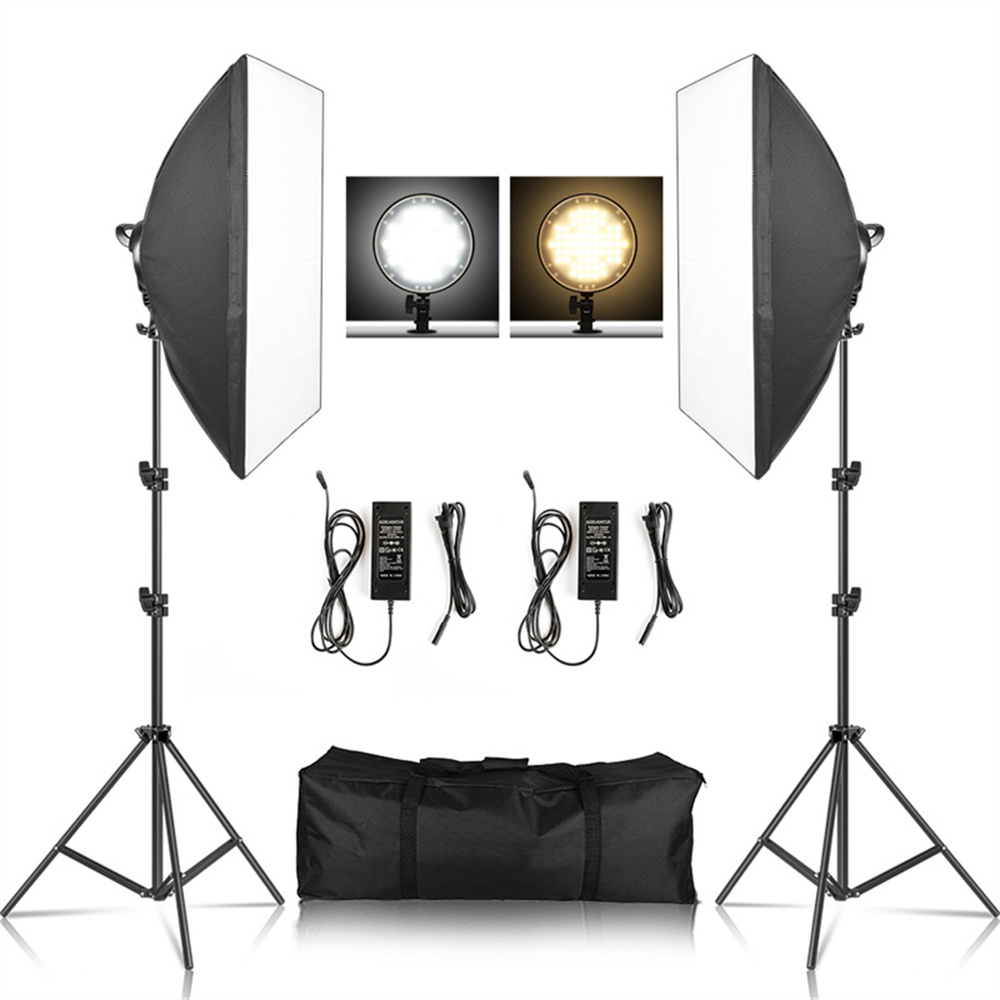 Photography Lighting Box - ソフトボックスライトテント写真撮影キット写真2メートルtripiodソフトボックスディスクライトled 45ワット写真スタジオ照明撮影ランプビデオ