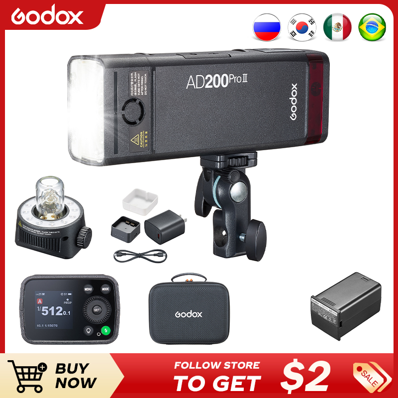 Godox AD200ProII TTL 2.4G ワイヤレ - Photography Lighting Kit Godox のレビューと価格