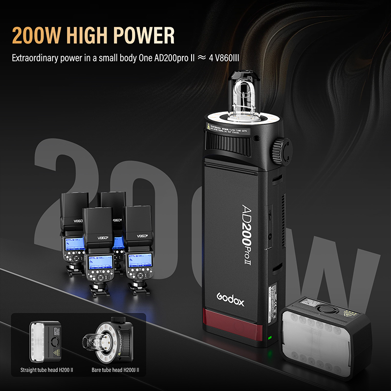 Godox AD200ProII TTL 2.4G ワイヤレ - Photography Lighting Kit Godox のレビューと価格