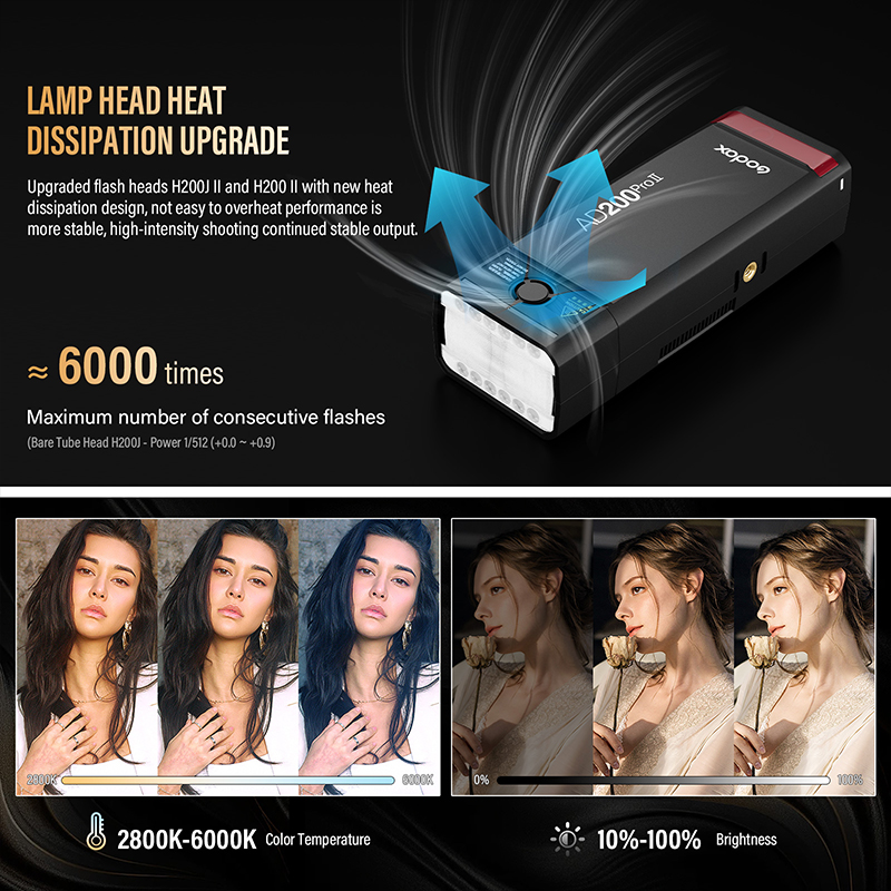 Godox AD200ProII TTL 2.4G ワイヤレ - Photography Lighting Kit Godox のレビューと価格