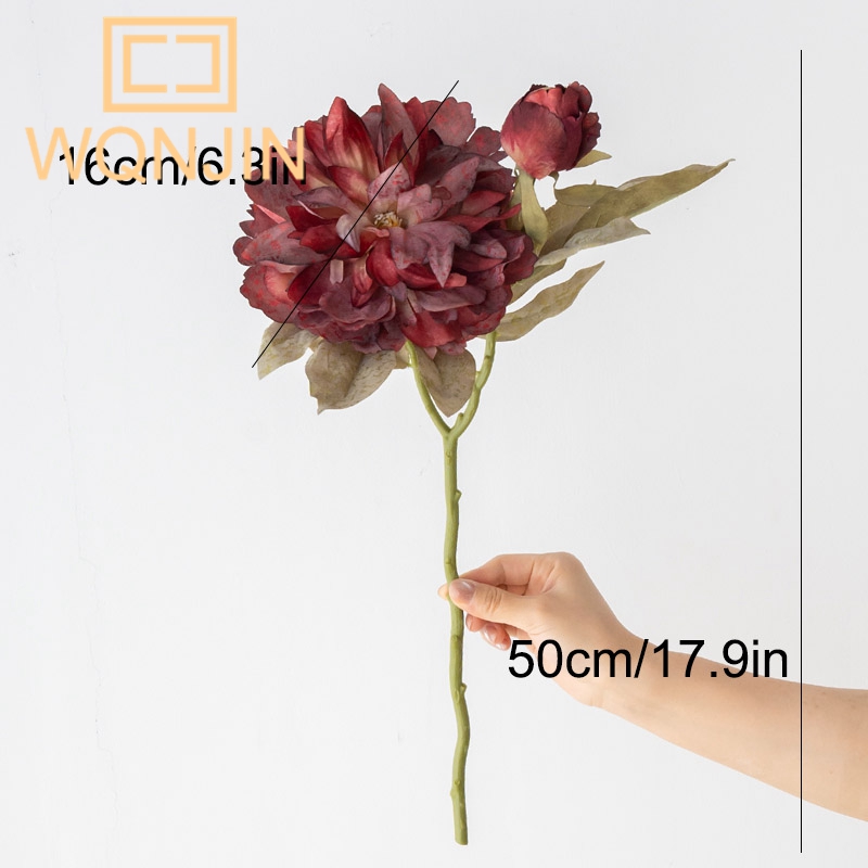 1PC ライトラグジュアリー 2 ヘッドビッグ牡丹シミュレー - Photography Lighting Home のレビューと価格