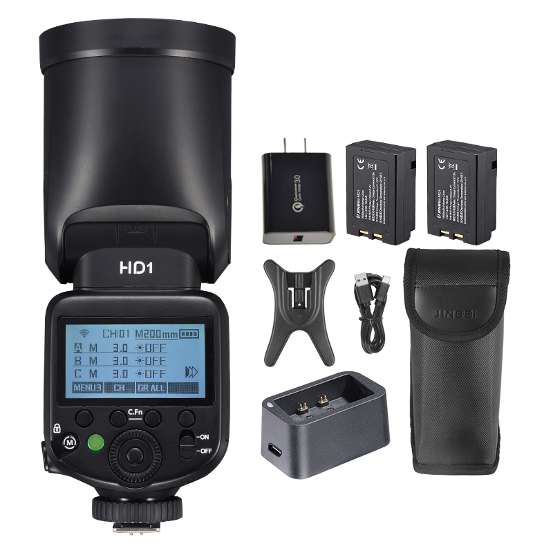 JINBEI HD-1ラウンドヘッドHSSスピードライト屋外 - Photography Lighting のレビューと価格
