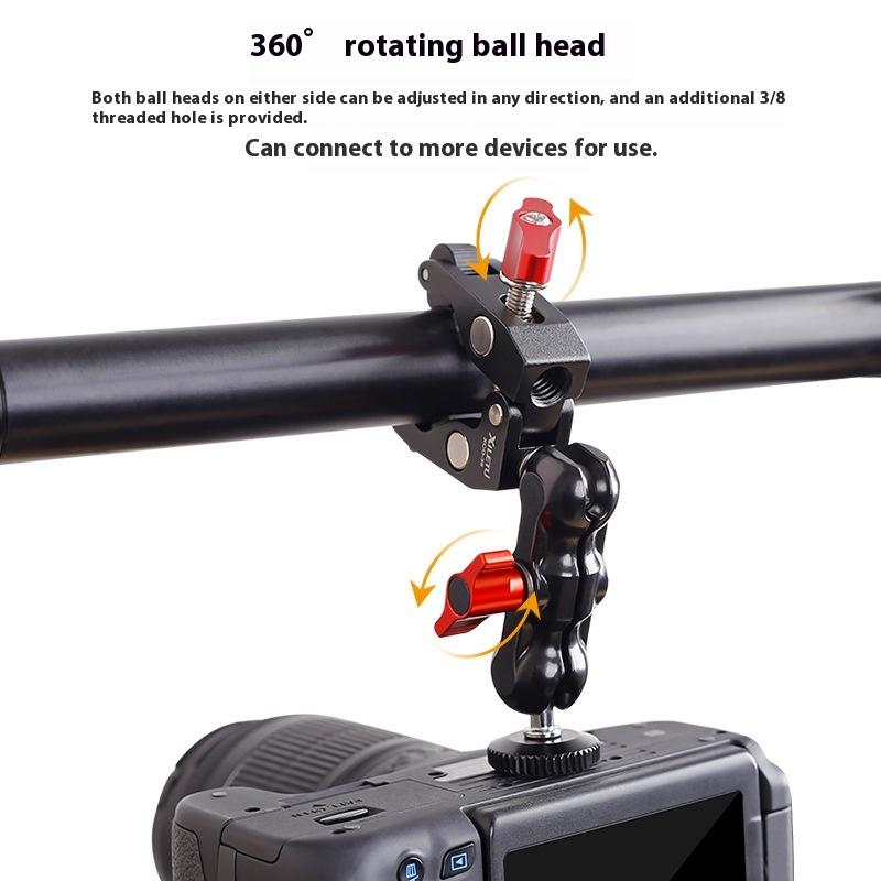 1 セット写真アクセサリーカメラメタルスーパークランプダブル - Photography Lighting Kits のレビューと価格
