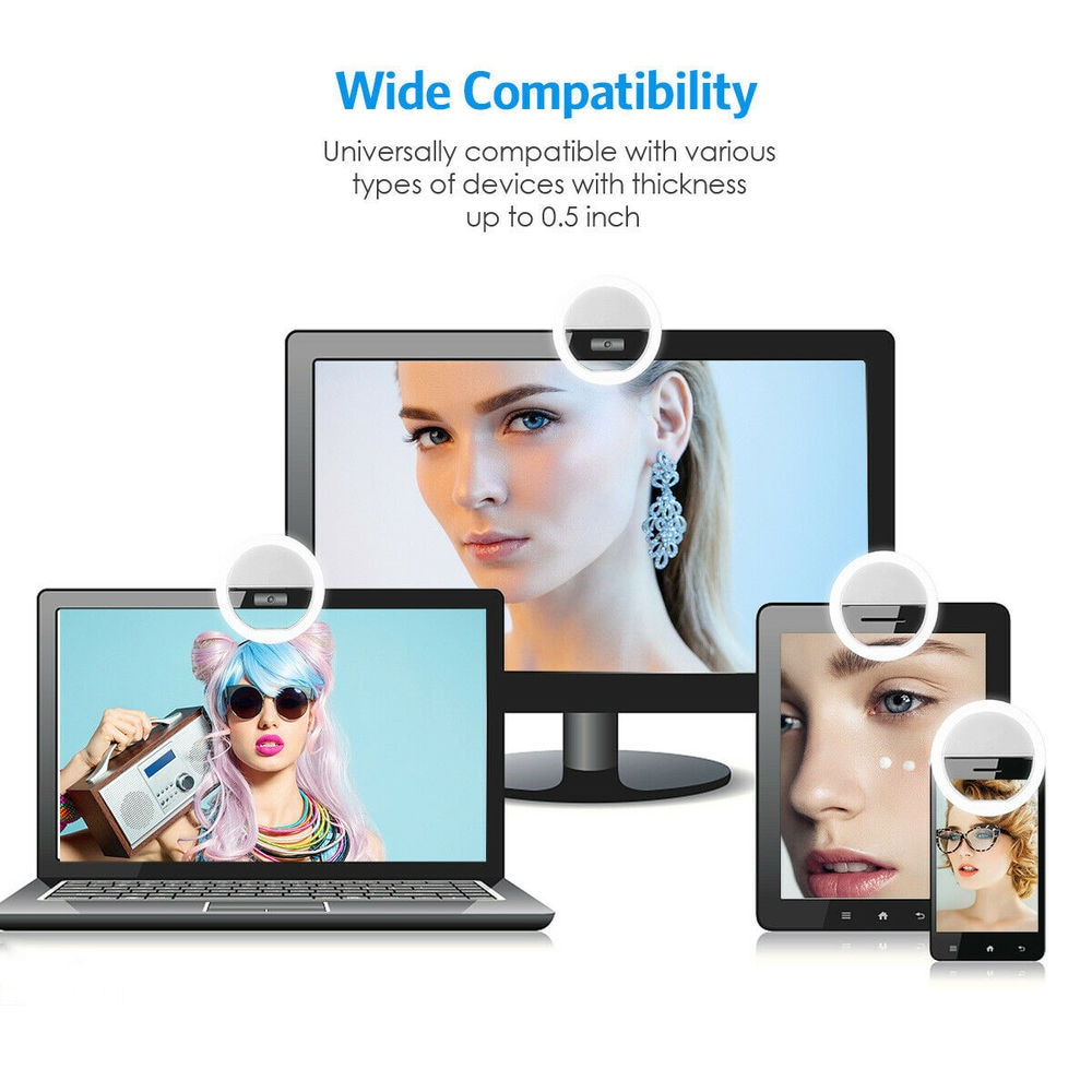 LEDセルフィーフィルライトUSB充電式LEDセルフィーリン - Photography Lighting のレビューと価格