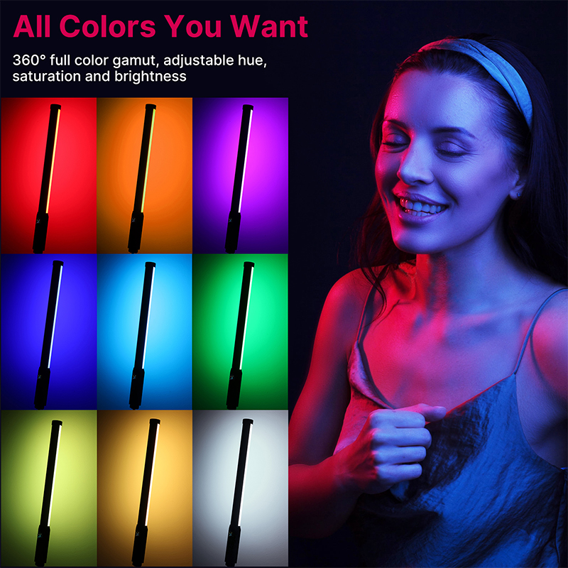 Ulanzi VL119 ハンドヘルド RGB カラフルなス - Photography Lighting Styles のレビューと価格