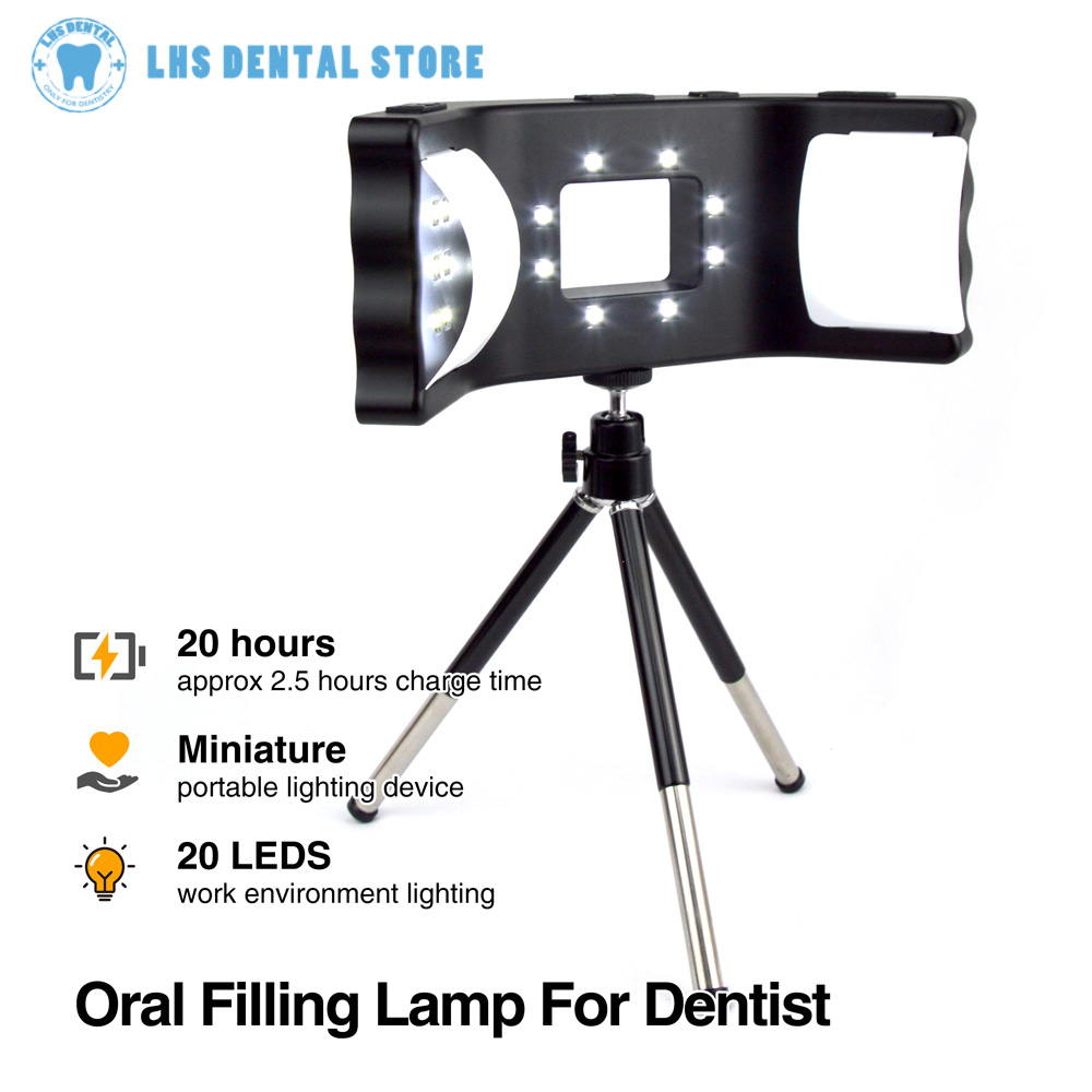 歯科用口腔写真撮影LEDランプ写真ランプフラッシュライト歯科 - Photography Lighting Kits のレビューと価格