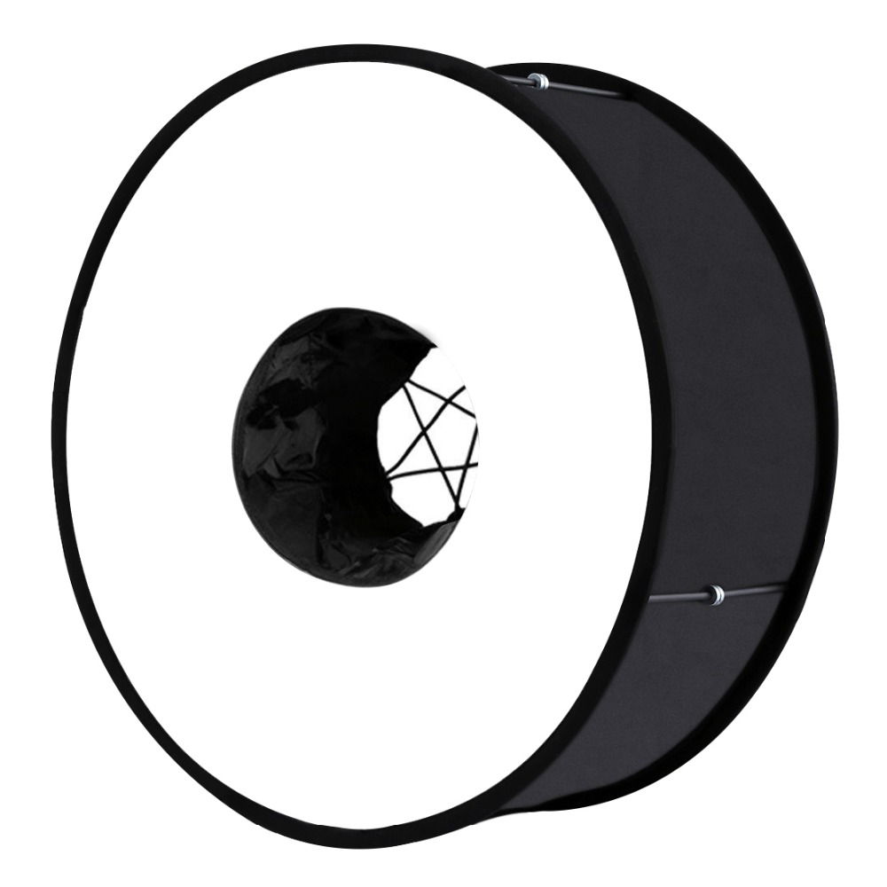 45cmリングソフトボックス、スピードライト用ラウンド型フラ - Photography Lighting Styles のレビューと価格