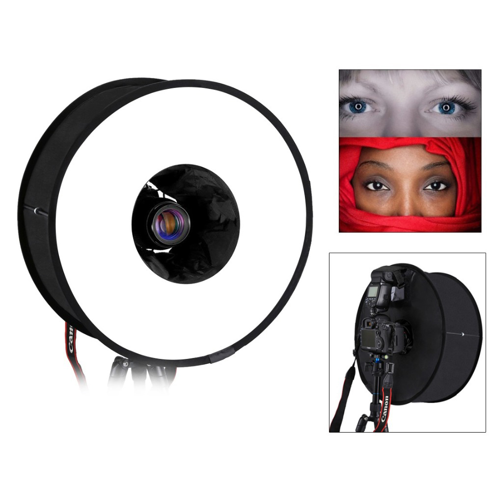 45cmリングソフトボックス、スピードライト用ラウンド型フラ - Photography Lighting Styles のレビューと価格