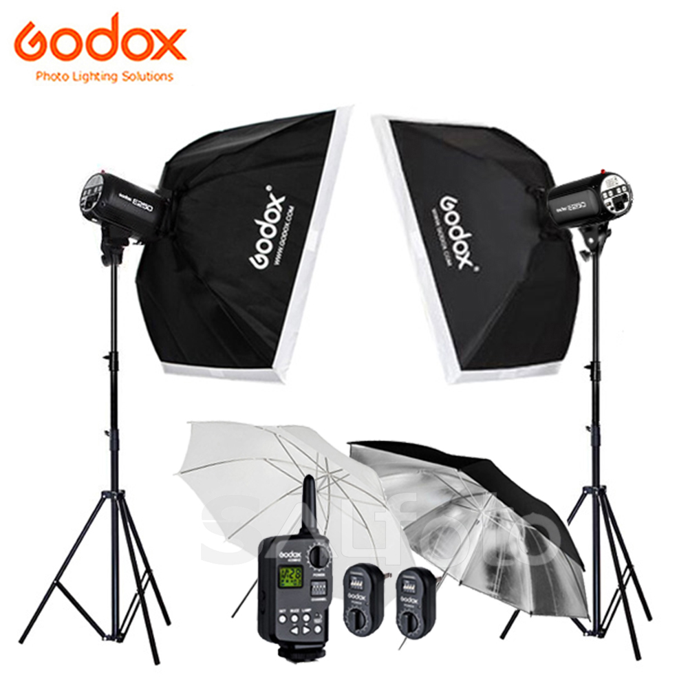 Godox-フラッシュライトおよび送信機セット,2x e30 - Photography Lighting Kit Godox のレビューと価格