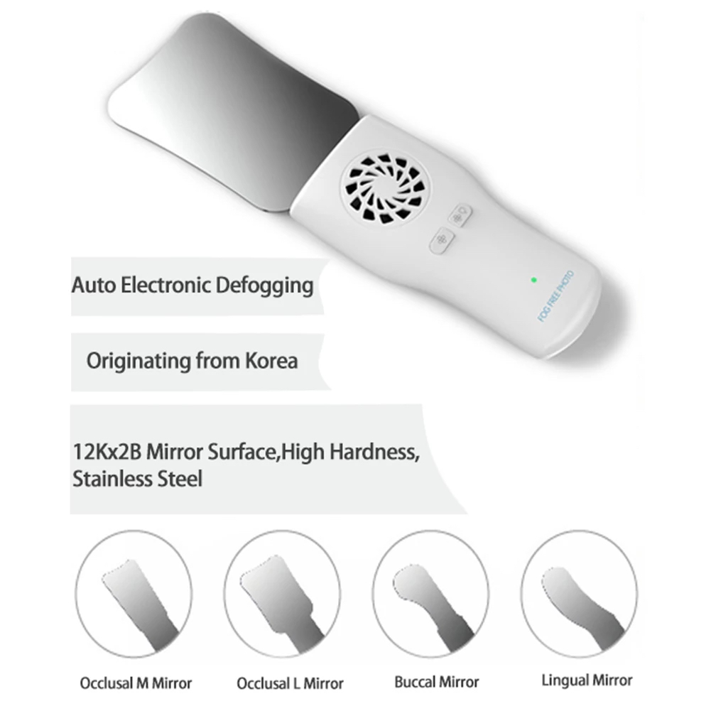 歯科防曇ミラーセット矯正リフレクター LED ライト付き曇り - Photography Lighting Kits のレビューと価格