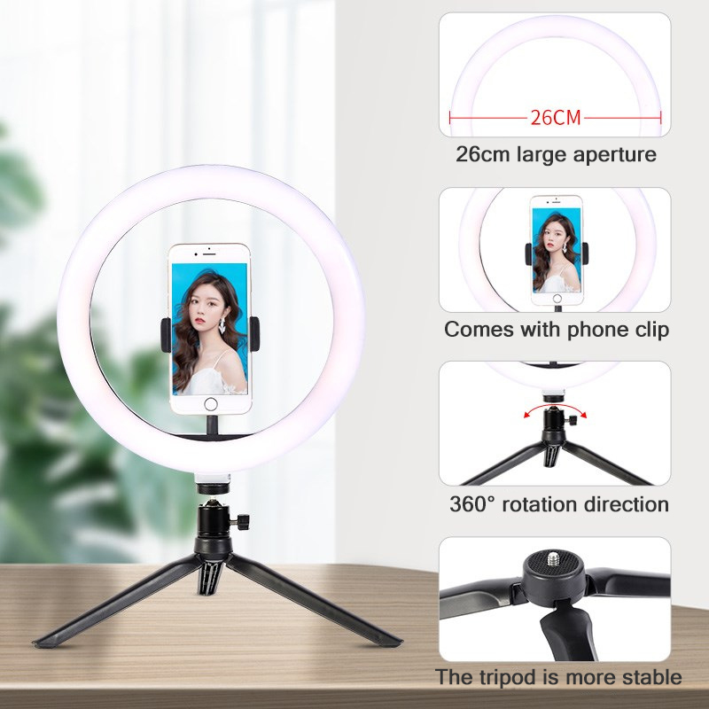 26 センチメートル 10 インチ Led リング Self - Photography Lighting Kits のレビューと価格