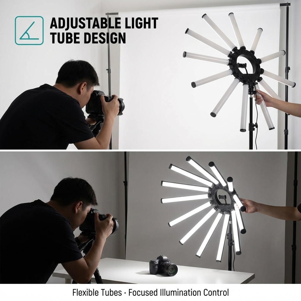 12アームマルチチューブ写真撮影照明キット 180W大型LE - Photography Lighting Kits のレビューと価格