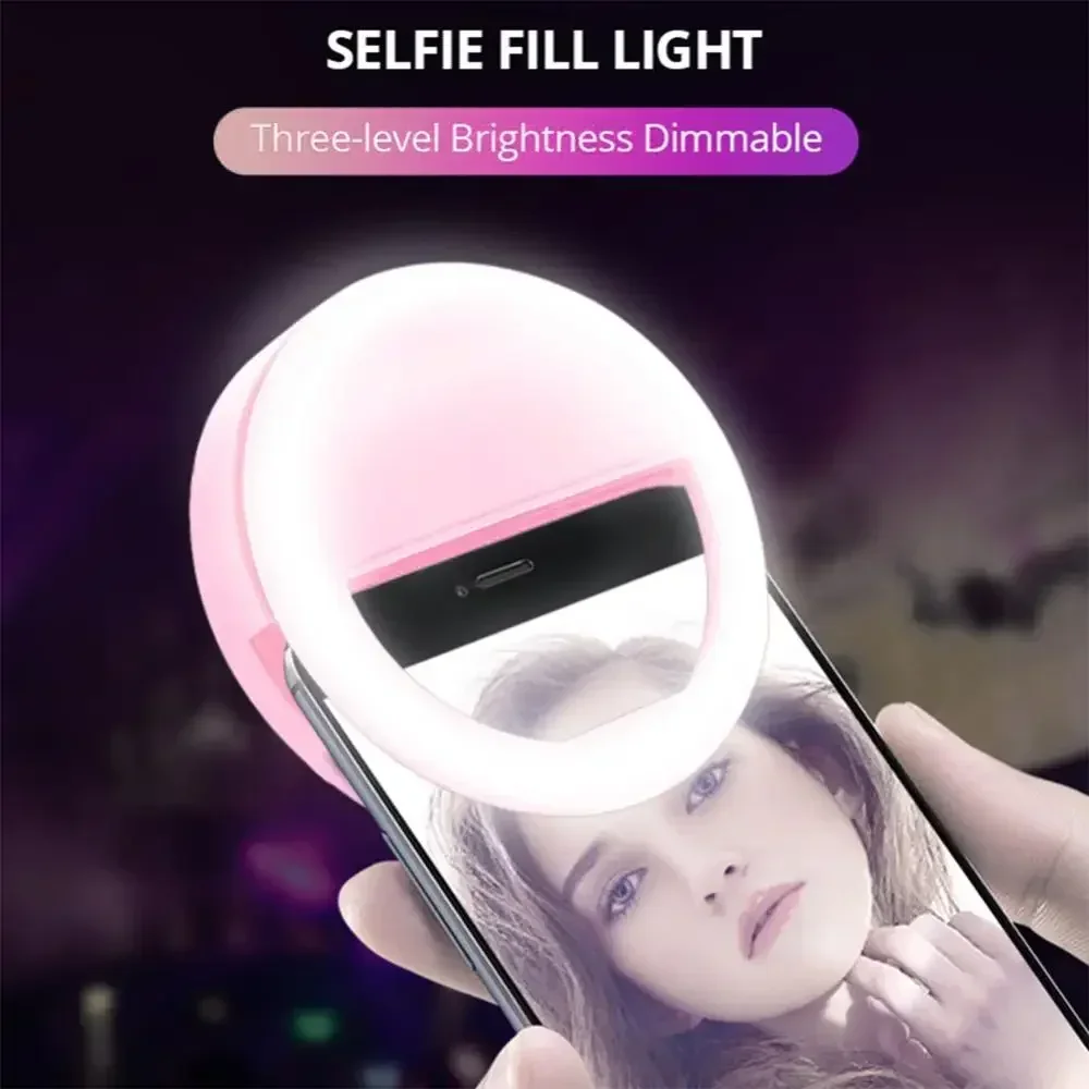 LED Selfie リングライト携帯電話クリップオンランプ - Macro Photography Led Lighting のレビューと価格