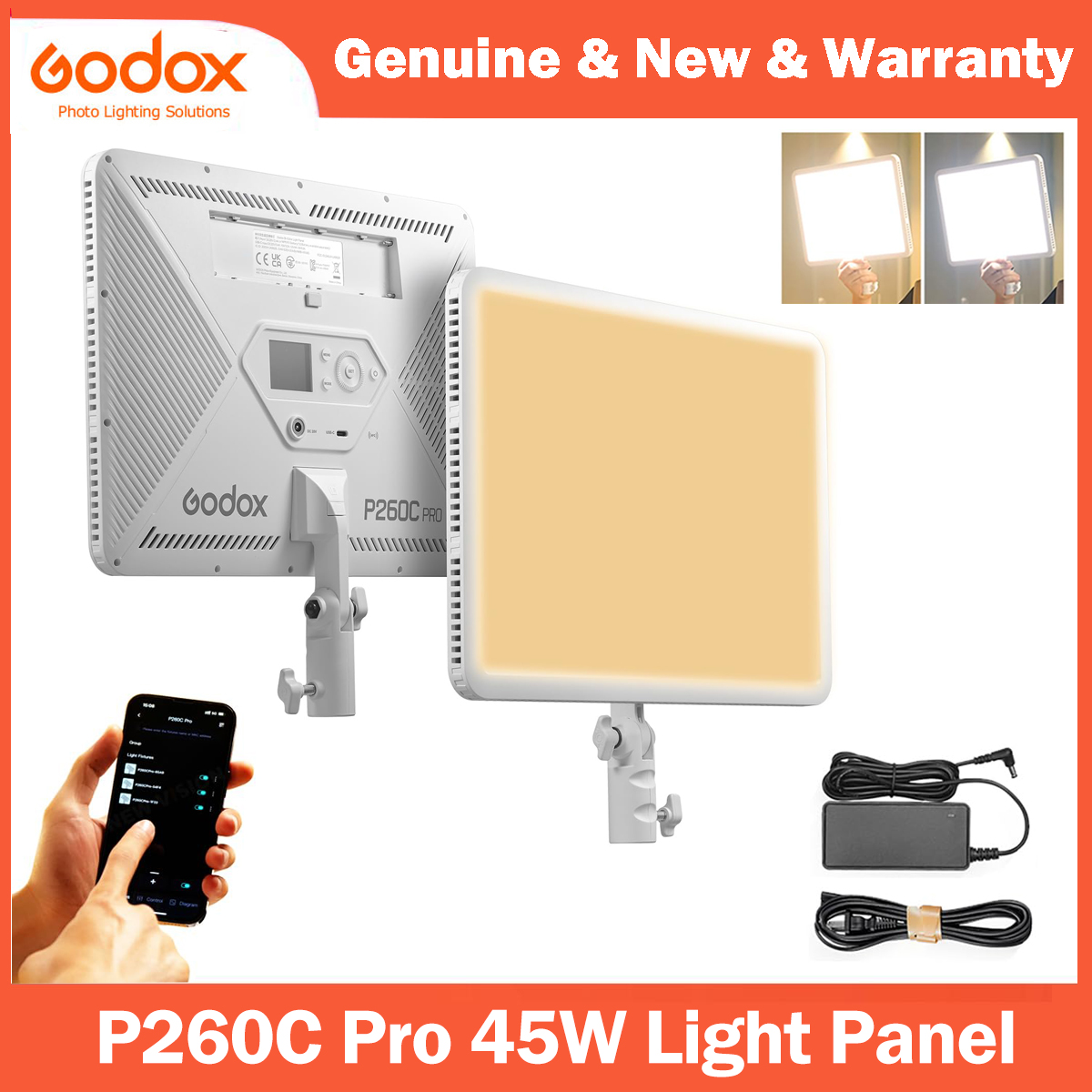 Godox P260C Pro LED ビデオライトパネル  - Photography Lighting Styles のレビューと価格