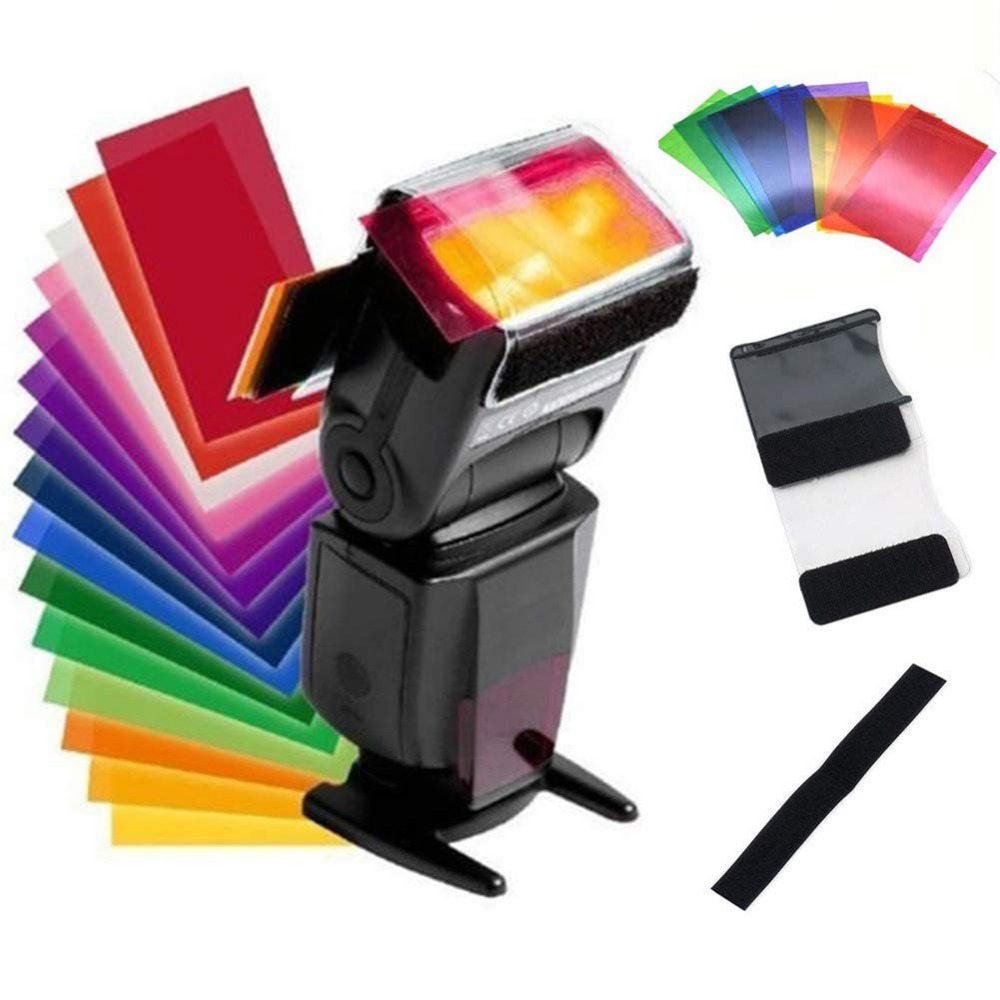 12色カメラフラッシュジェル照明フィルターキット、ユニバーサ - Photography Lighting Kits のレビューと価格
