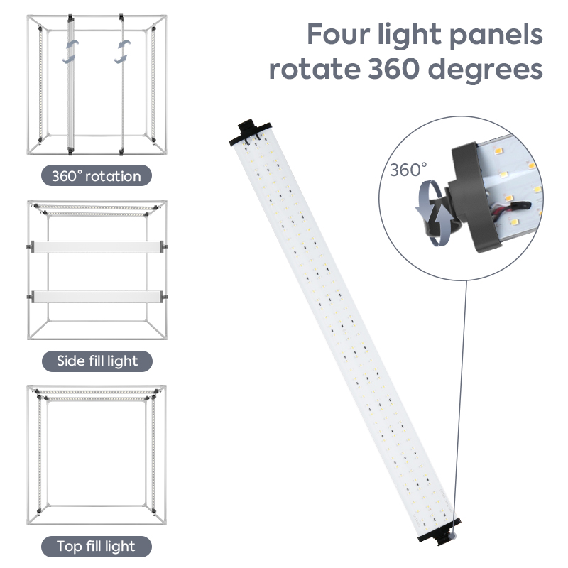 写真スタジオ,プロのテーブルランプ,3つのLEDライト,0〜 - Photography Lighting Kits のレビューと価格