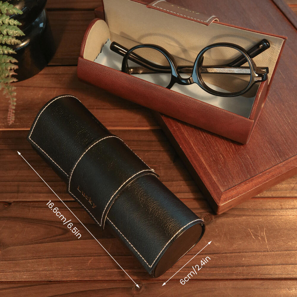 パーソナライズされたカスタム名入りレザー眼鏡ケース PU ポ - Photography Lighting Name のレビューと価格