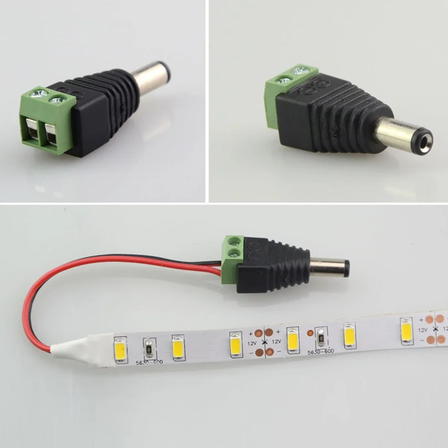 オスとメスのコネクタ,LEDストリップライト,TVカメラ用, - Photography Led Lighting Kit のレビューと価格
